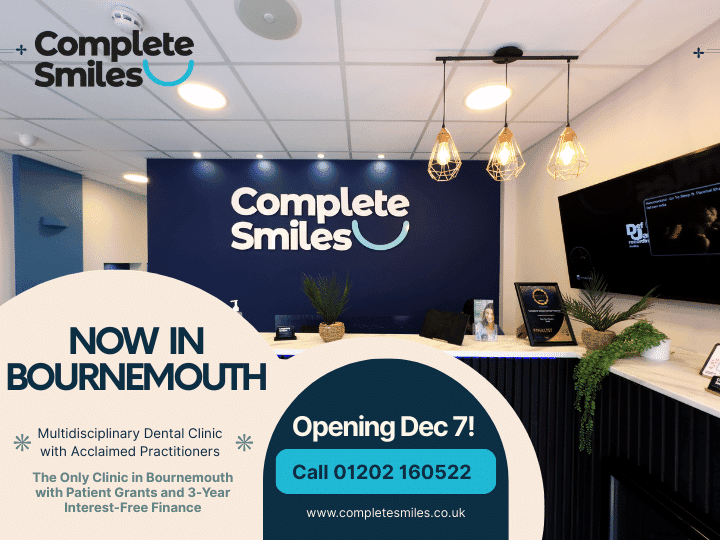 Modern treatment room at Complete Smiles Bournemouth clinic