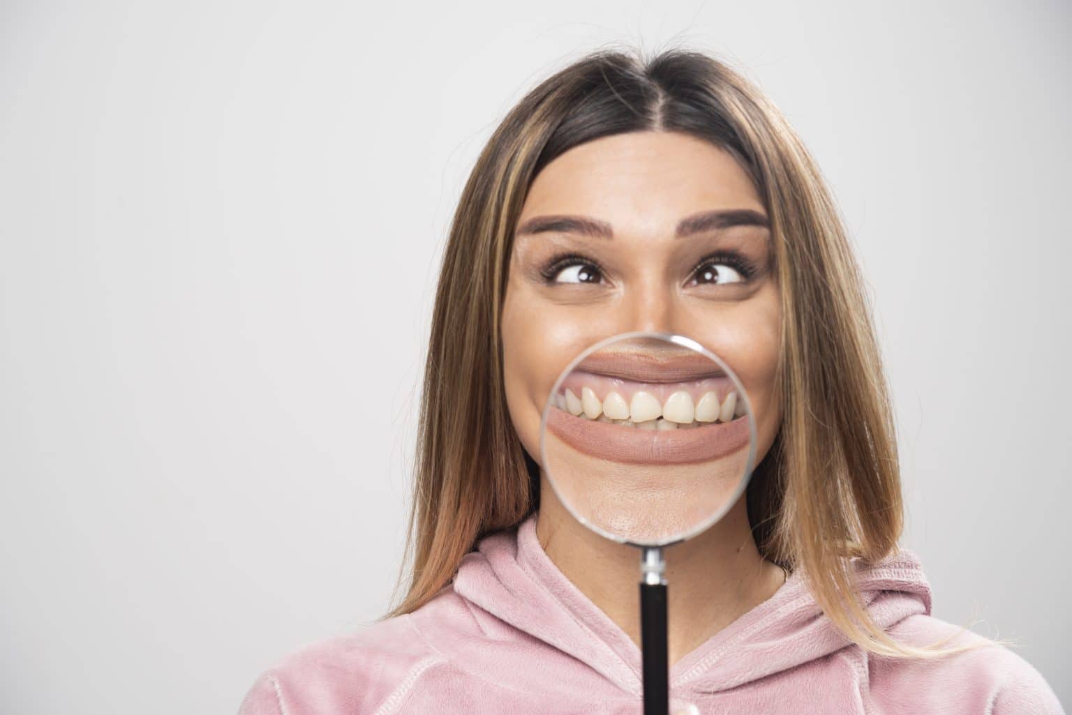 Illustration of bacteria causing bad breath and gum disease