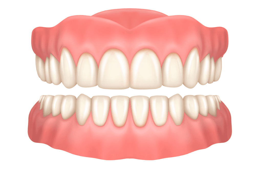 Before and after comparison showing tooth discolouration treatment
