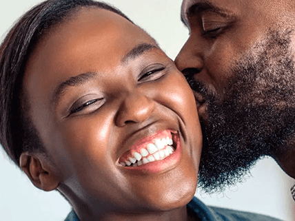 Family sharing a smile